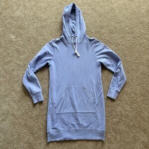 Athleta Women's Sundown Hoodie Dress Pullover Long Sleeve Periwinkle Blue S